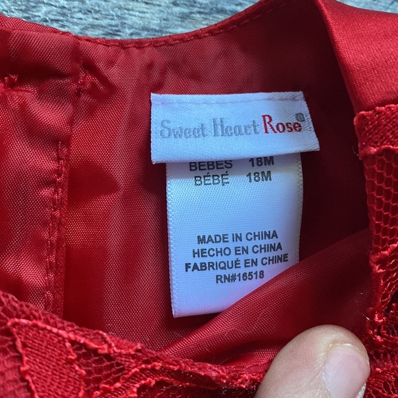 Sweet heart rose red dress 18months - Picture 2 of 3